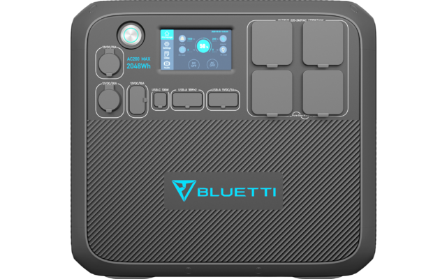 Elektronisches Gerät mit Display, Tasten und sechs Anschlüssen, Marke Valetti