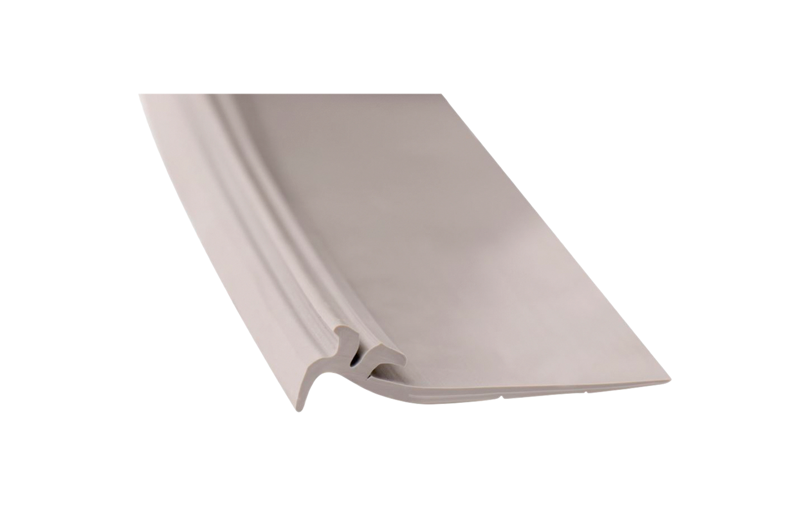 Close-up of a gray rubber sealing gasket