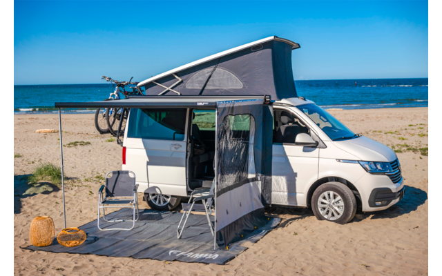 Fiamma F45s 260 Awning for VW T5/T6 California Cloth Colour Royal Grey 260 cm Casing Colour Deep Black