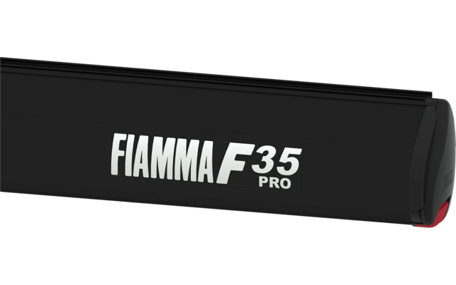 Fiamma F35 Pro 250 Dachmarkise Gehäusefarbe Deep Black Tuchfarbe Royal Grey 250 cm