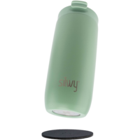 Silwy Magnet Isolierbecher aus Edelstahl mit Metall-Nano-Gel-Pad 475 ml sage
