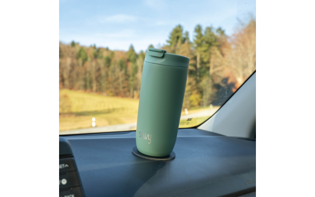 Produktbild Silwy Magnet Isolierbecher aus Edelstahl mit Metall-Nano-Gel-Pad 1