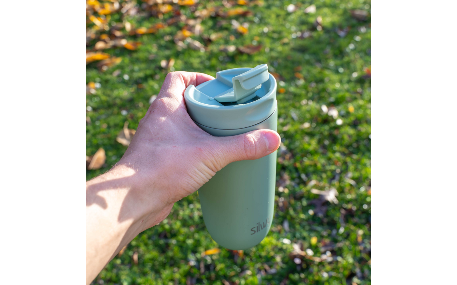 Produktbild Silwy Magnet Isolierbecher aus Edelstahl mit Metall-Nano-Gel-Pad 1