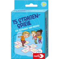 Noris 15 straatspellen met 4 krijtjes en instructies