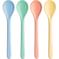 Koziol Juego de cucharas de 4 piezas Nora Spoon S multicolor