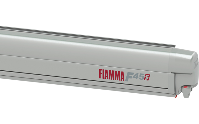 Fiamma F45s 375 awning Housing color Titanium Fabric color Royal Grey