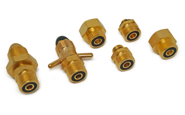 Produktbild DREHMEISTER Gas Flaschen Adapter Set EU inklusive Etui - Gas-Entnahme 6-teilig 1