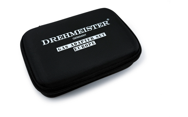 Produktbild DREHMEISTER Gas Flaschen Adapter Set EU inklusive Etui - Gas-Entnahme 6-teilig 1