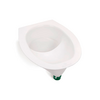TROBOLO do it yourself voor selfmade bouw van het scheidingstoilet met toiletbril 22 liter wit - 5-delige set