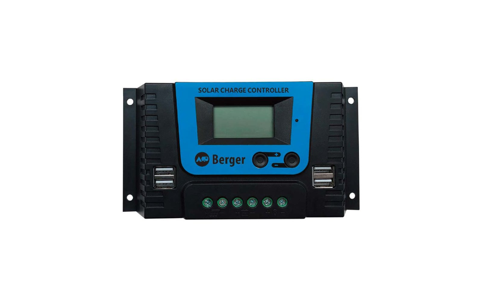 Regolatore di carica solare con schermo e più collegamenti