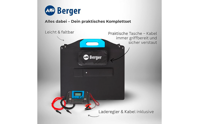 Immagine del prodotto Set di pannelli solari pieghevoli Berger 100 W 1