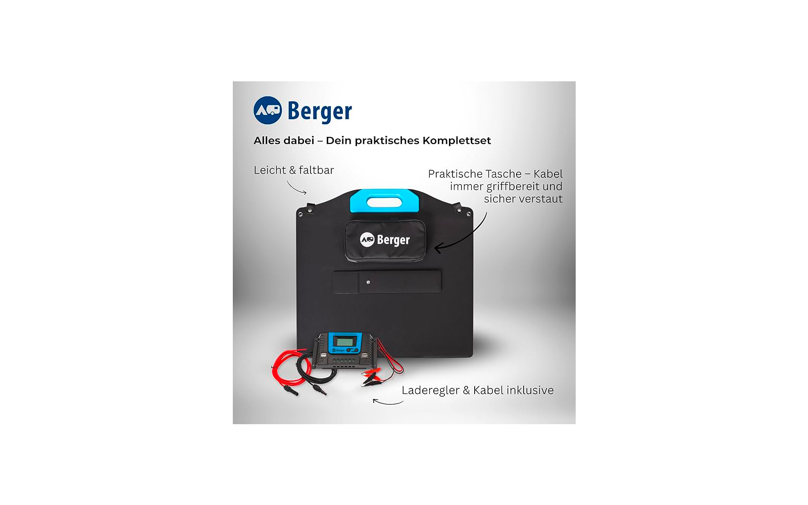 Immagine del prodotto Set di pannelli solari pieghevoli Berger 100 W 1