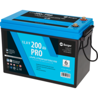 Berger LiFePO4 lithium battery 200 Ah 12 V with Bluetooth and heating