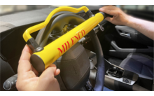 Milenco Hochsicherheits-Lenkradschloss (Version mit Linkslenkung)