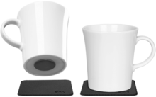 silwy® porseleinen magnetische handvatbekers incl. metalen nano-gelkussentjes 2 stuks (270 ml)