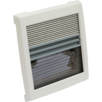 MPK Dachhaube VisionVent S Pro 28 x 28 cm mit Rollo weiß