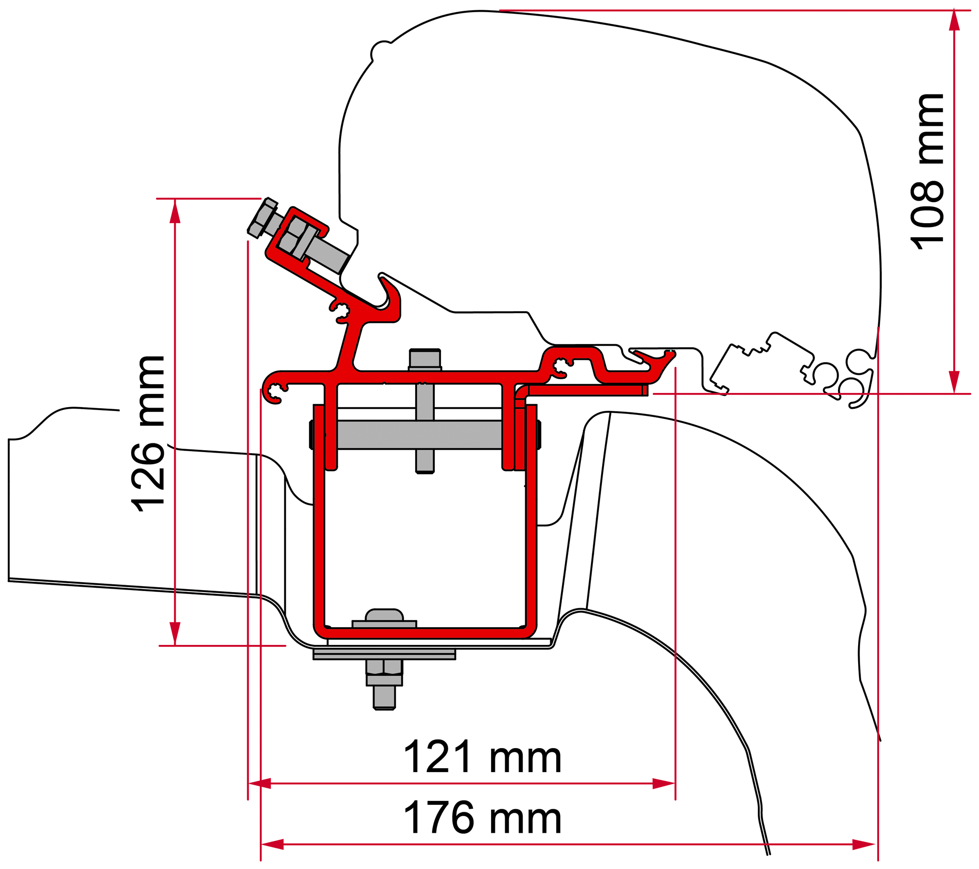 Store Fiamma F80s Longueur 400mm Pour Citroën Jumper L4H2, Ducato, Boxer - Occasion Très Peu Utilisé