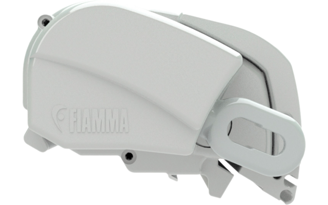 Fiamma F80s 400 Markise Gehäusefarbe Polar White Tuchfarbe Royal Grey 400 cm