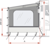 Fiamma Side W Caravanstore XL Seitenwand 