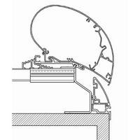 Thule Fendt dak Brillant adapter tot 450 cm voor 6300 9200