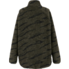 Grüne und schwarze Jacke mit Tigerstreifenmuster, Rückansicht