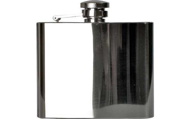 BasicNature hip flask square polished 120 ml