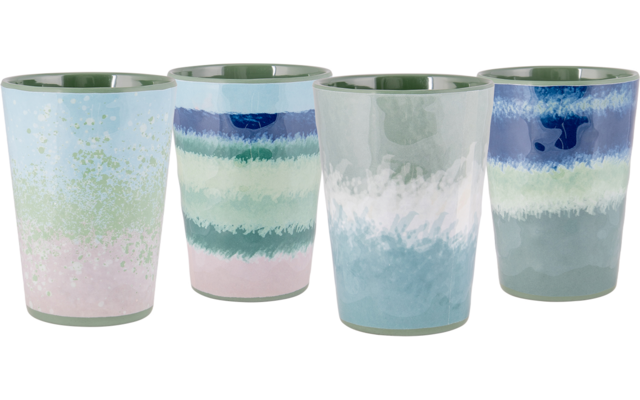 Produktbild Bo-Camp Halo Becher 4er Set blau / grün  1