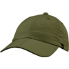 Cappellino da baseball in tessuto verde oliva con visiera curva