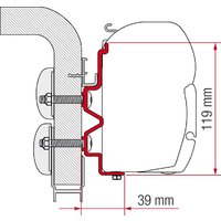 Adaptateur d&rsquo;auvent pour montage mural 300 Hymercamp Fiamma