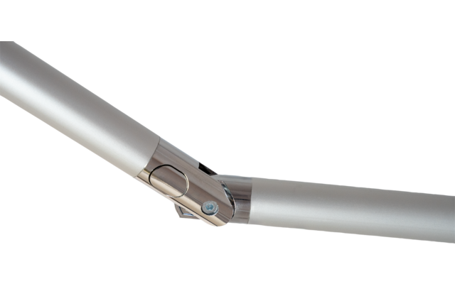 Grüner, achteckiger Sonnenschirm mit hell- und dunkelgrünen Streifen, Draufsicht