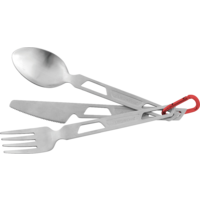 Robens Sierra Steel Cutlery Set Besteck-Set mit Karabiner 4-tlg.