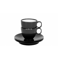 Brunner Antislip Espresso-Tassen Set 2-teilig mit rutschhemmende Untertasse
