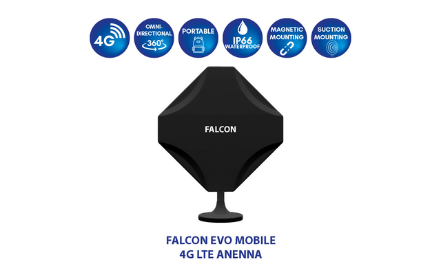 Falcon DIY 4G LTE Internet Fensterantenne inkl. mobilen tragbaren WLAN-Router