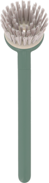 Berger Sp&uuml;lb&uuml;rste mit Ersatzb&uuml;rstenkopf und Sp&uuml;lmittelspender gr&uuml;n