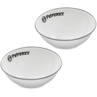 Set di 2 ciotole smaltate Petromax 1 l bianco