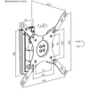 Pequeña imagen del producto Soporte de pared corto para televisi&oacute;n Berger 1