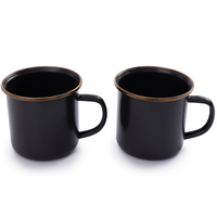 Barebones mug 2 pieces 9.5 x 9.5 x 8.9 charcoal