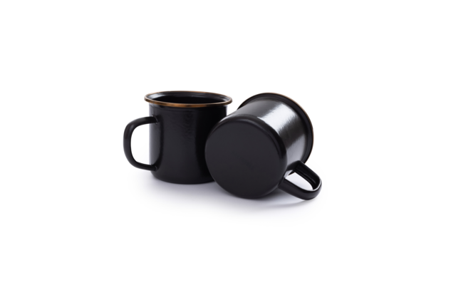 Barebones mug 2 pieces 9.5 x 9.5 x 8.9 charcoal