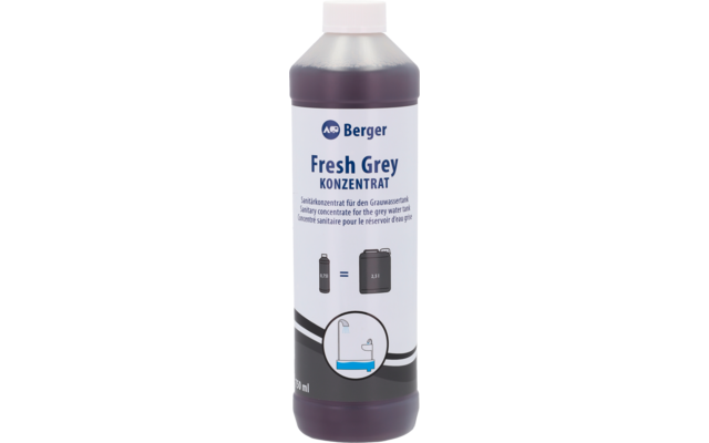 Berger Fresh Grey additif pour réservoir d'eaux usées concentré 750 ml