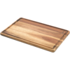 Rechteckiges Holzbrett mit Fase und Saftrille