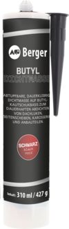 Berger Butyl-Dichtmasse schwarz 310 ml