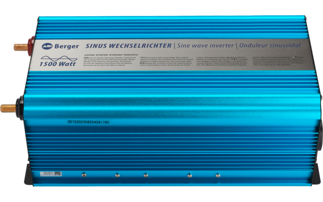 Berger sinusomvormer 12V naar 230V blauw 1500 W