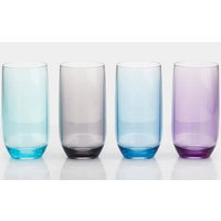 Flamefield Moonstone Taza Vaso Alto 4 piezas 450 ml
