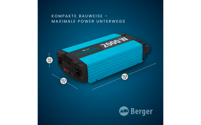 Berger SW 2000 Sinus Wechselrichter mit Netzvorrangschaltung 