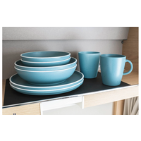 Set de vaisselle magn&eacute;tique Silwy Dolomit plastique 11 pi&egrave;ces bleu