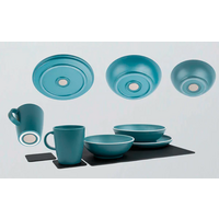 Silwy Dolomit vajilla magn&eacute;tica pl&aacute;stico 11 piezas azul