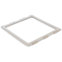 MPK Adapterrahmen für Dachhauben Ducato, Boxer, Jumper cremeweiß 400 x 400 mm