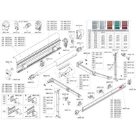 Rouleau de store Fiamma pour store F45s 250 - couleur Polar White / Titanium Num&eacute;ro de pi&egrave;ce  98673-042 Fiamma