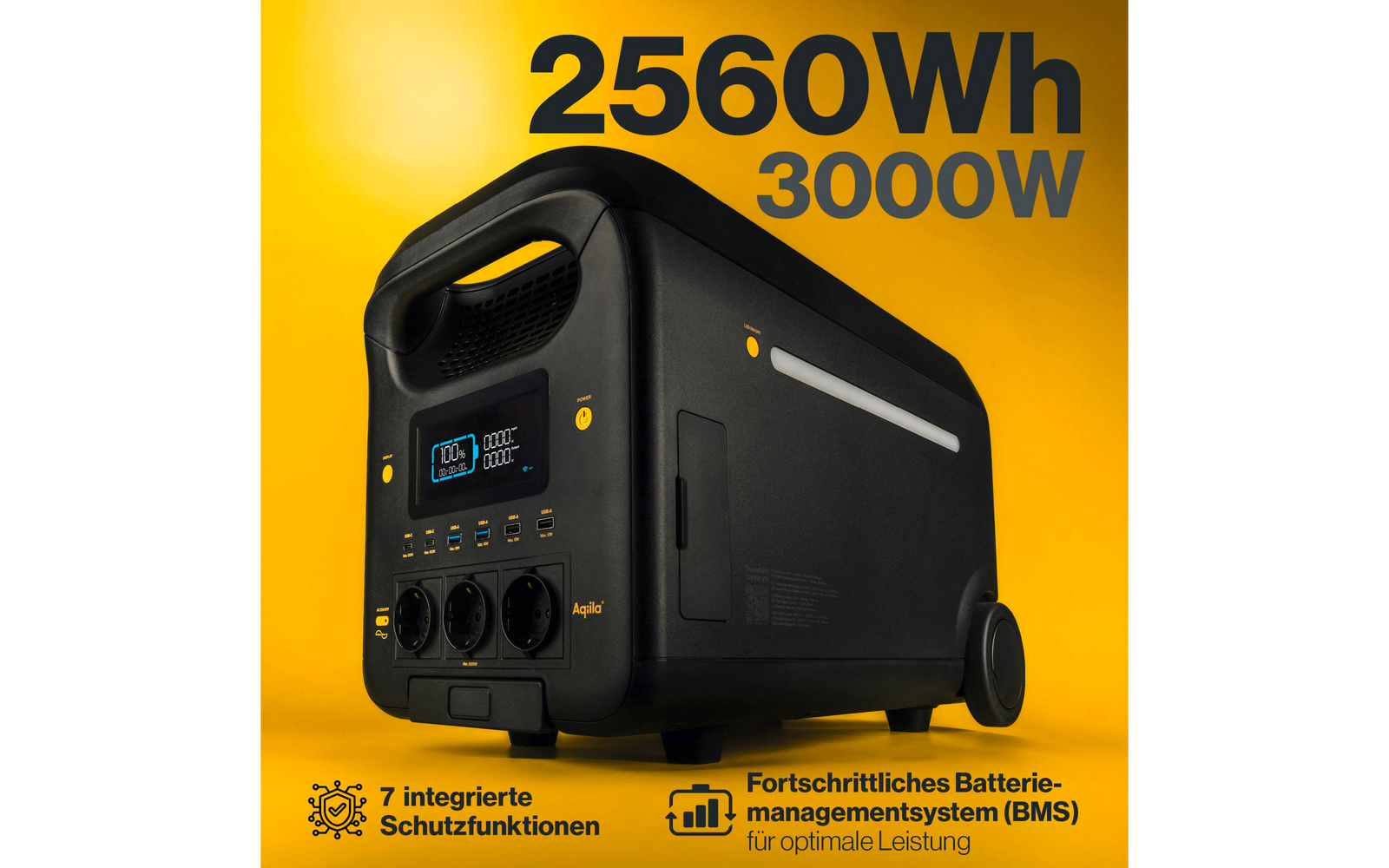 Produktbild Aqiila Powerbird S3000V2 Powerstation 3000 W 2560 Wh 1