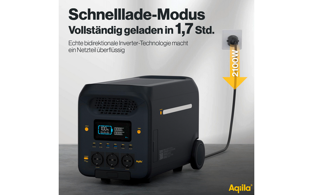Produktbild Aqiila Powerbird S3000V2 Powerstation 3000 W 2560 Wh 1